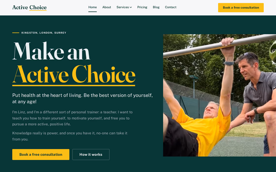 The Active Choice homepage