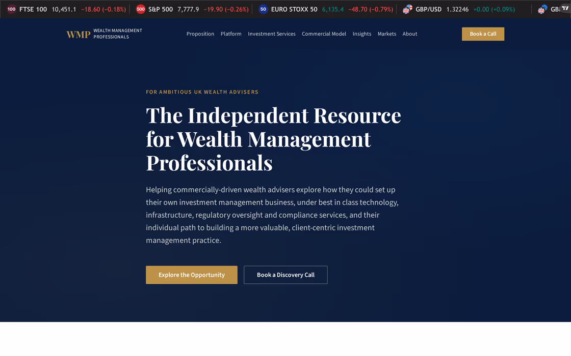The Wealth Management Professionals homepage